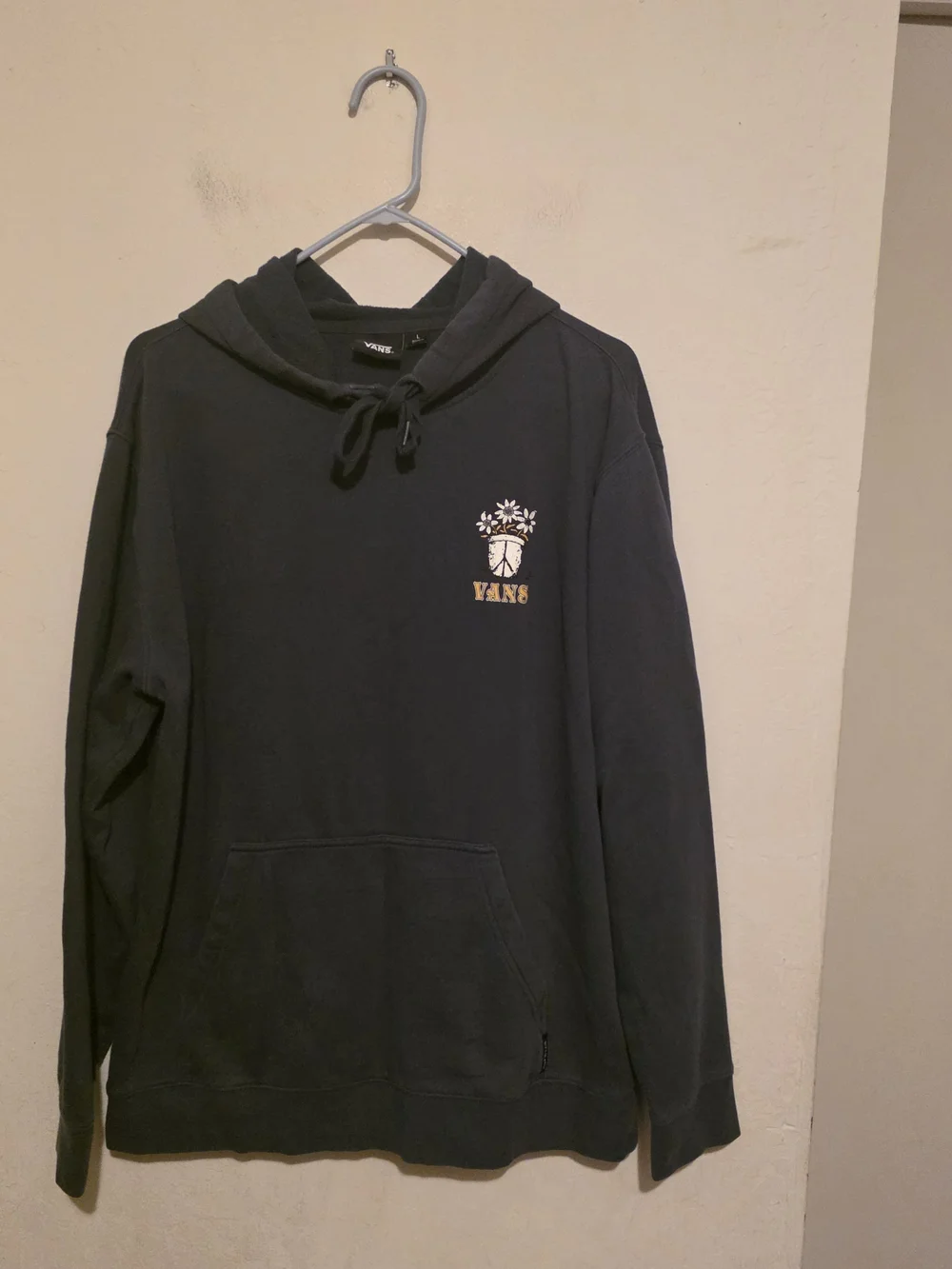 VANS Hoodie Men's THINK GREEN Skateboard Pullover Size Large